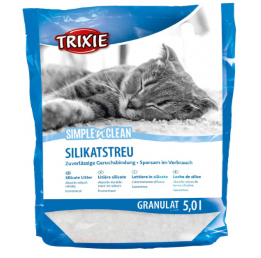

Trixie Наполнитель силикагелевый Trixie Simple & Clean 5 литров для кошек