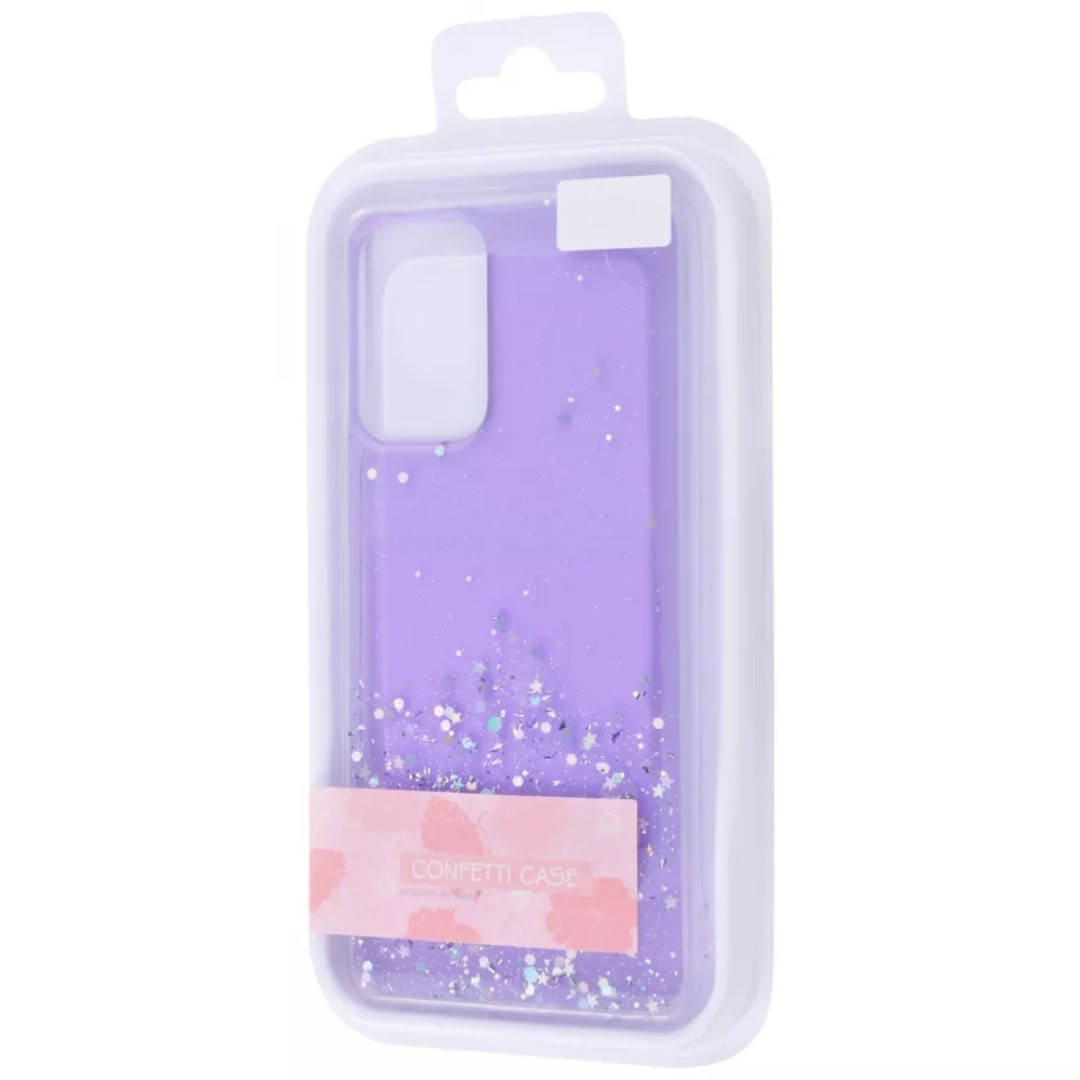 

Чехол с блестками Confetti для Samsung Galaxy A52, Фиолетовый