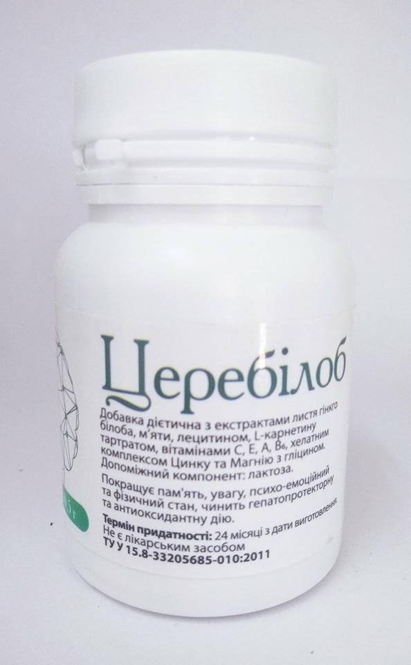 

Церебилоб для мозгового кровообращения 60 табл.