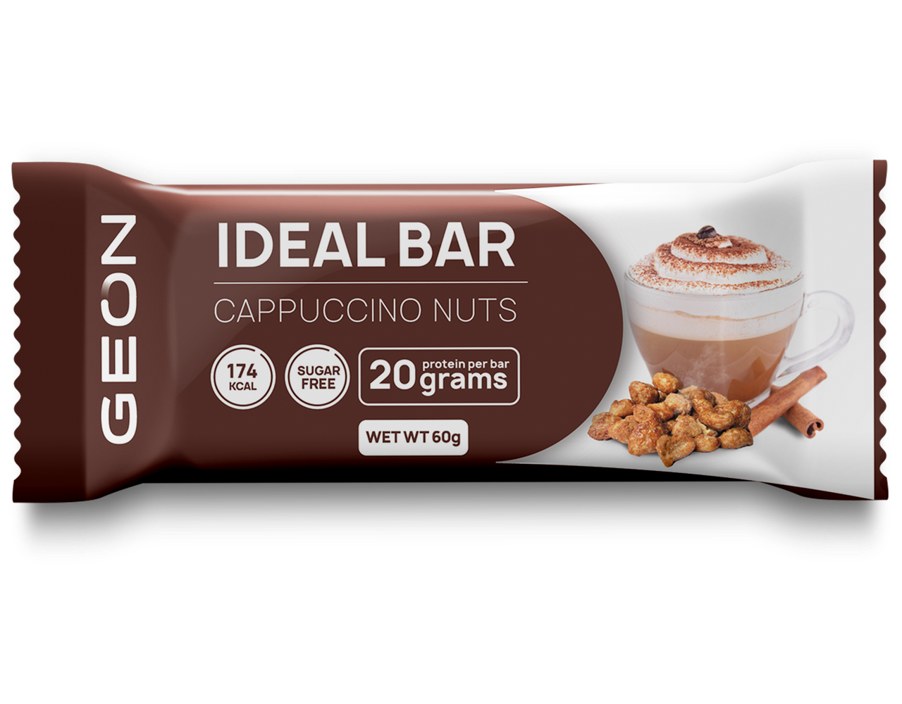 

Протеиновый батончик GEON IDEAL BAR Капучино с Орехом (60 грамм)