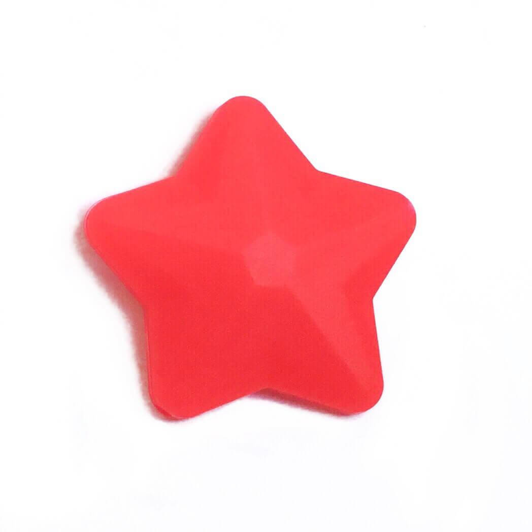 

Звезда большая (красная) 45мм, силиконовые бусины, Красный
