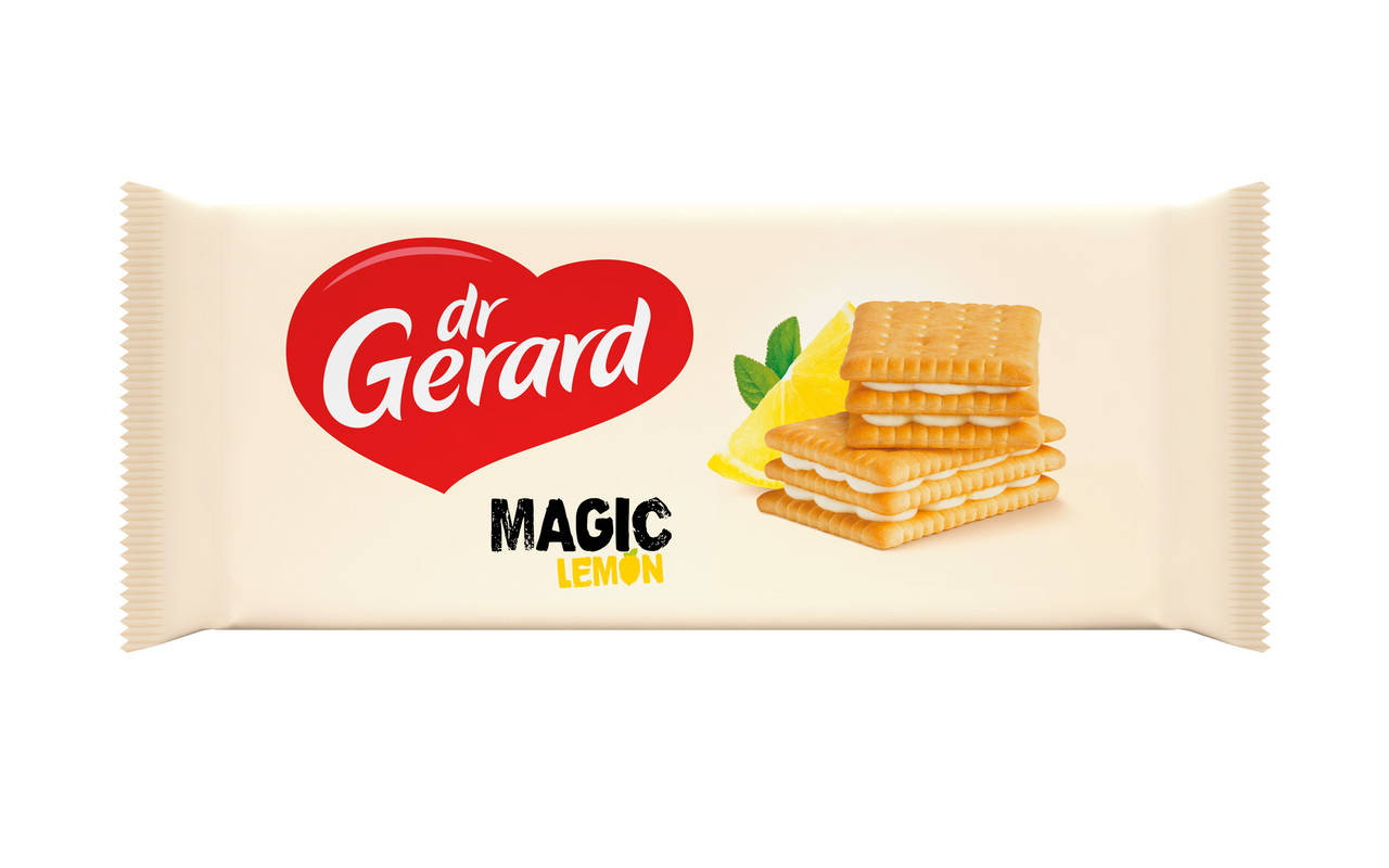 

Печенье Megic с лимонной начинкой dr.Gerard 144г