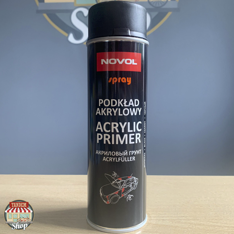 

Грунт-наполнитель акриловый Novol Spray, 500 мл Аэрозоль Черный