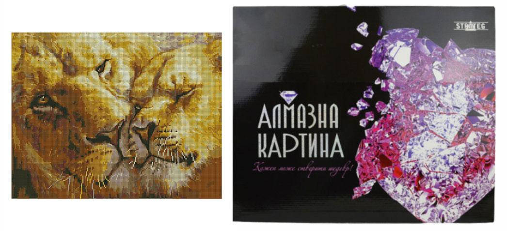 

Алмазна картина FA40805 «Левова ніжність», розміром 40х50 см