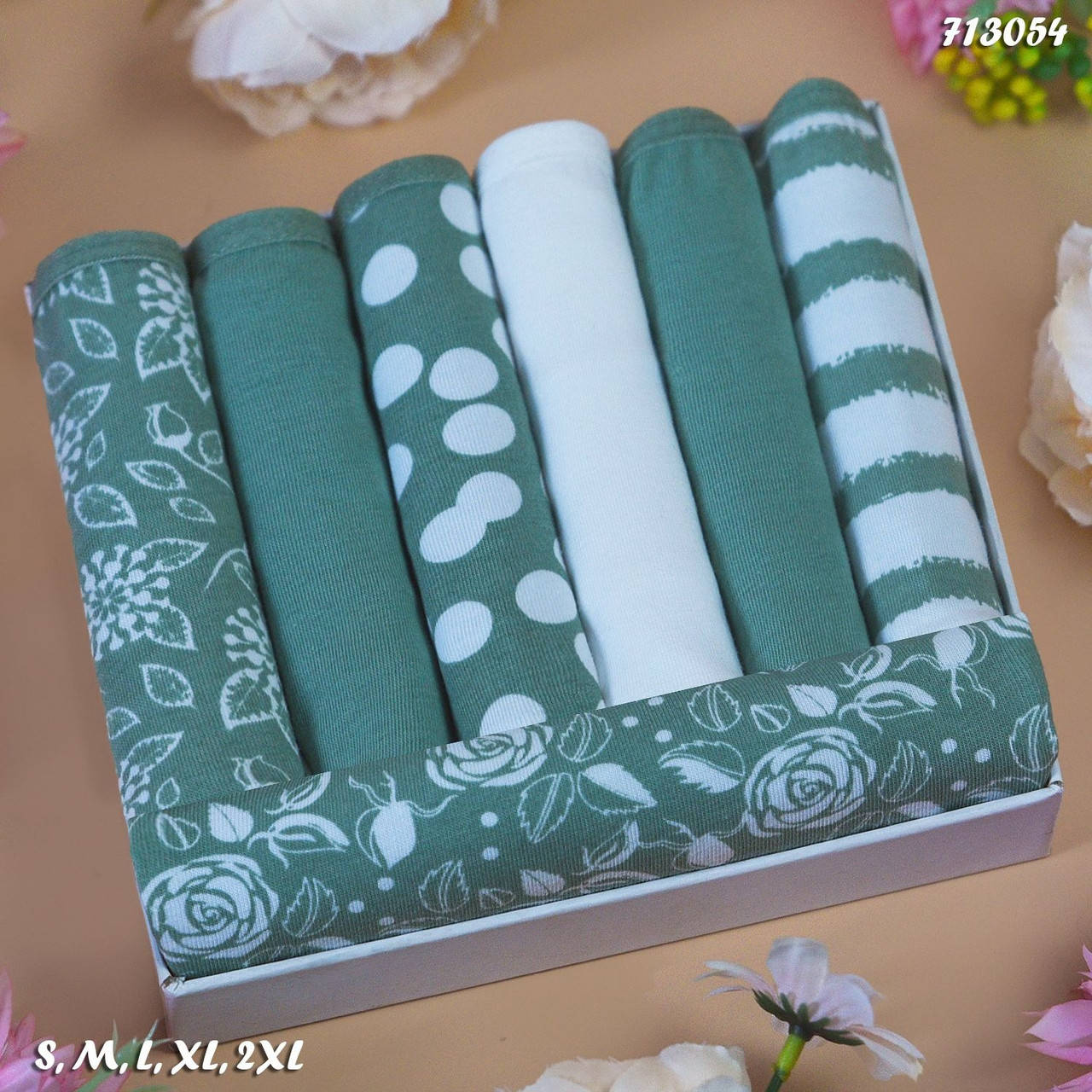 

Трусы женские Nicoletta Турция недельки S, L, XL, 2XL 7 шт., Разные цвета