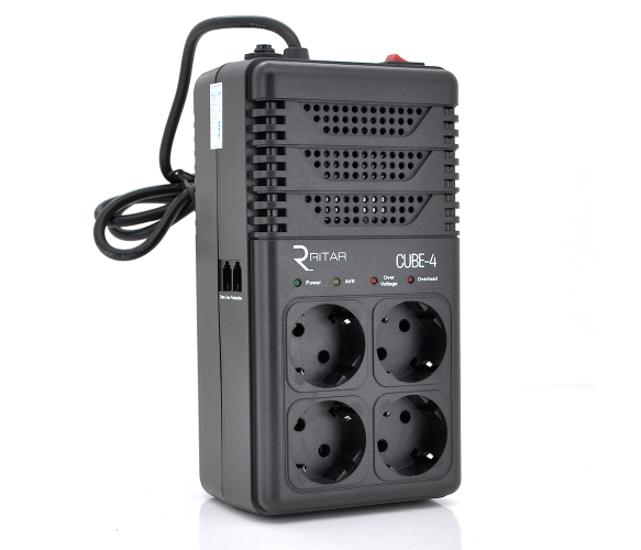 

Стабилизатор напряжения релейный RITAR CUBE-4 800VA 480W 4SHUKO