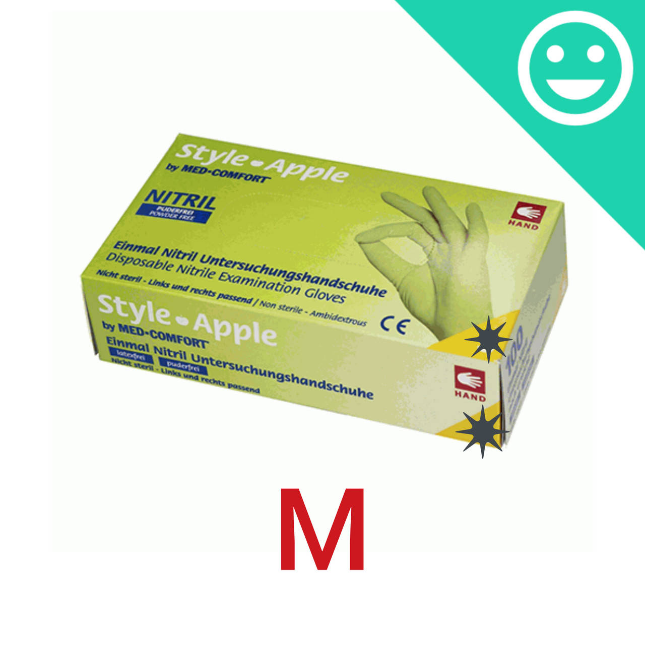 

Перчатки салатовые Стайл Эпл, размер , 100 шт., Style Apple (AMPri GmbH