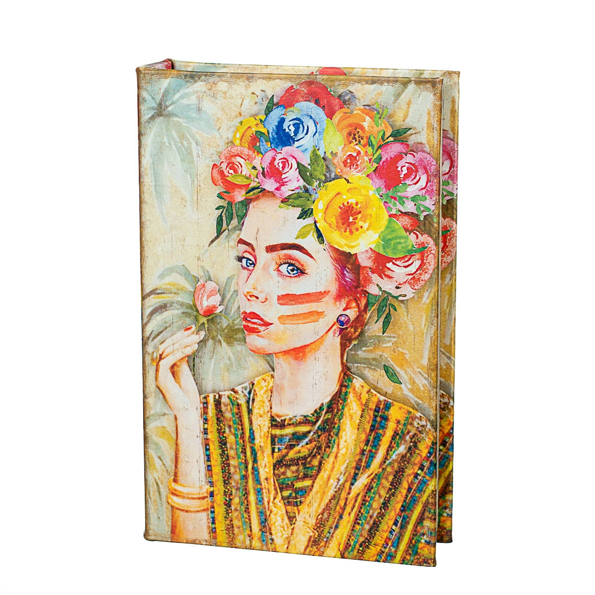 

Сейф в виде книги на ключе "Девушка в цветах" 26*17*5 см (0001-012)