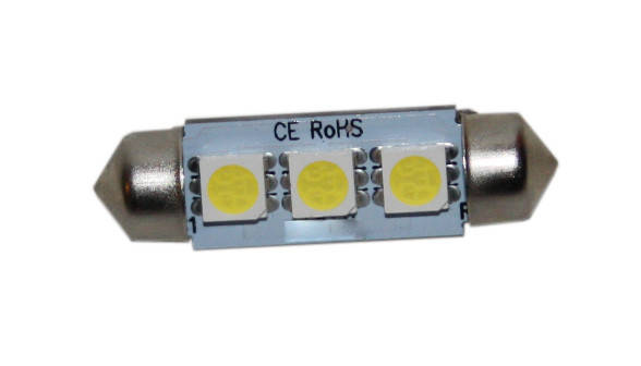 

LED лампа C5W CANBUS 42мм 3 SMD5050 12V
