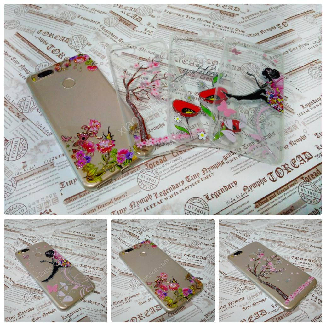 

TPU чехол с узором для Xiaomi (Ксиоми) Mi A1 / 5X (Фея, Маки), Разные цвета