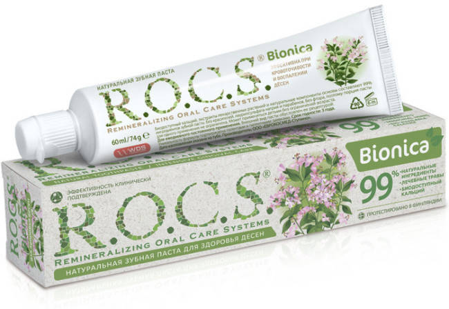 

Зубна паста R.O.C.S. Bionica для здорових ясен, 74g