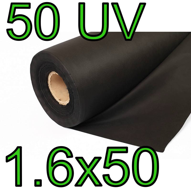

Агроволокно AgroStar черное Р-50 (50г/м2) 1.6х50м для мульчирования, Черный