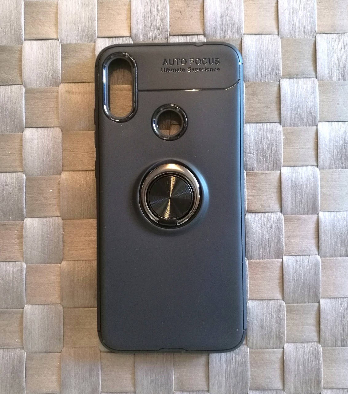 

Чехол, бампер с кольцом на телефон Xiaomi RedMi 7. Black, Черный
