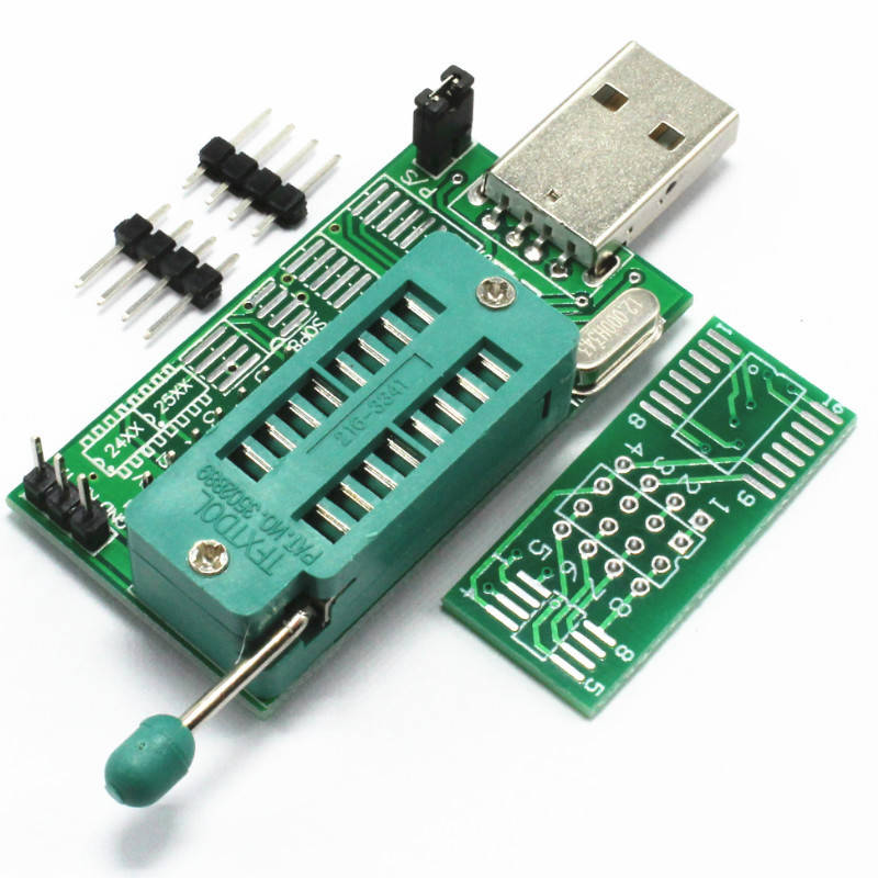

USB программатор CH341A для EEPROM и FLASH микросхем 24, 25 серий