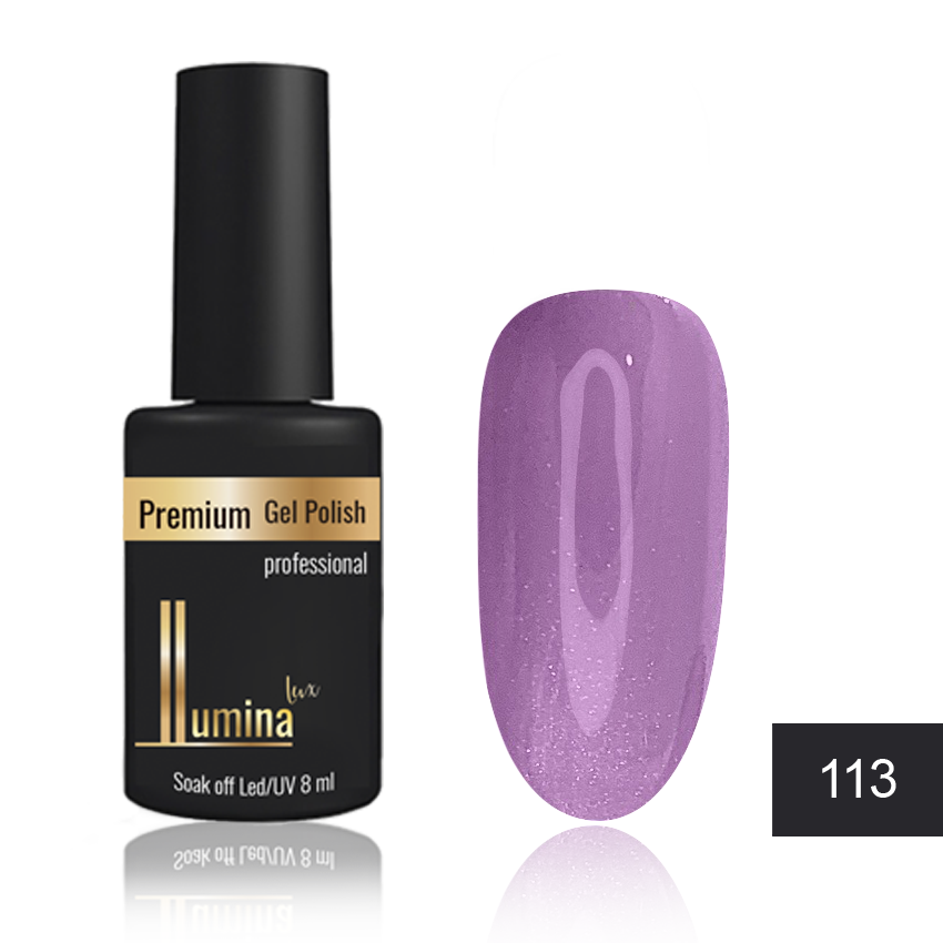 

Lumina Lux №113, сиреневый с серебряным мелким шиммером