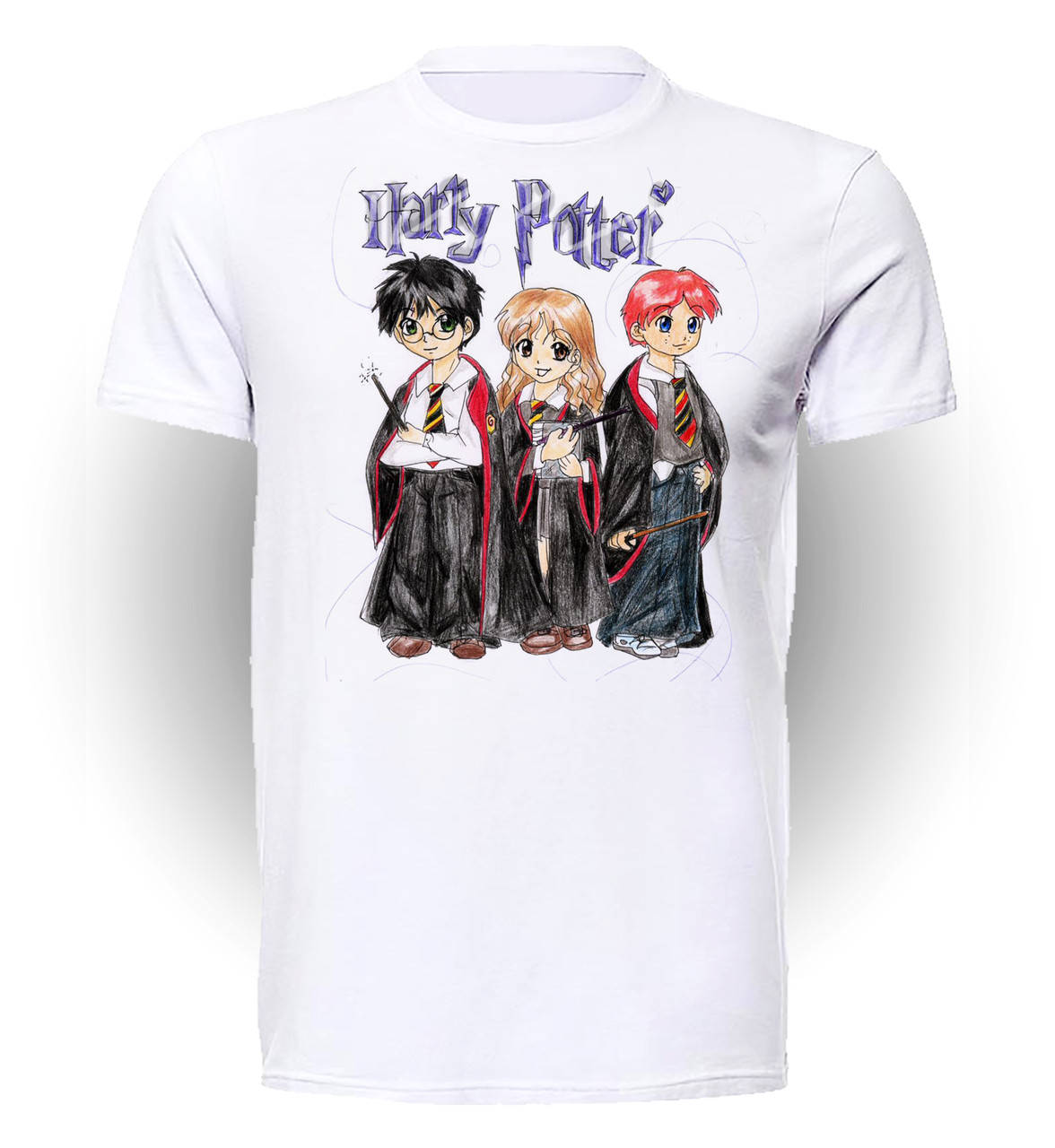 

Футболка Gee! Белая с рисунком Гарри Поттер Harry Potter trio GP.01.042