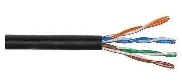 

Кабель витая пара КНП UTP (4*2*0.51) 4p 24 AWG, Ritar, (CCA), изоляция ПВХ+ПЭ, 305м, Black