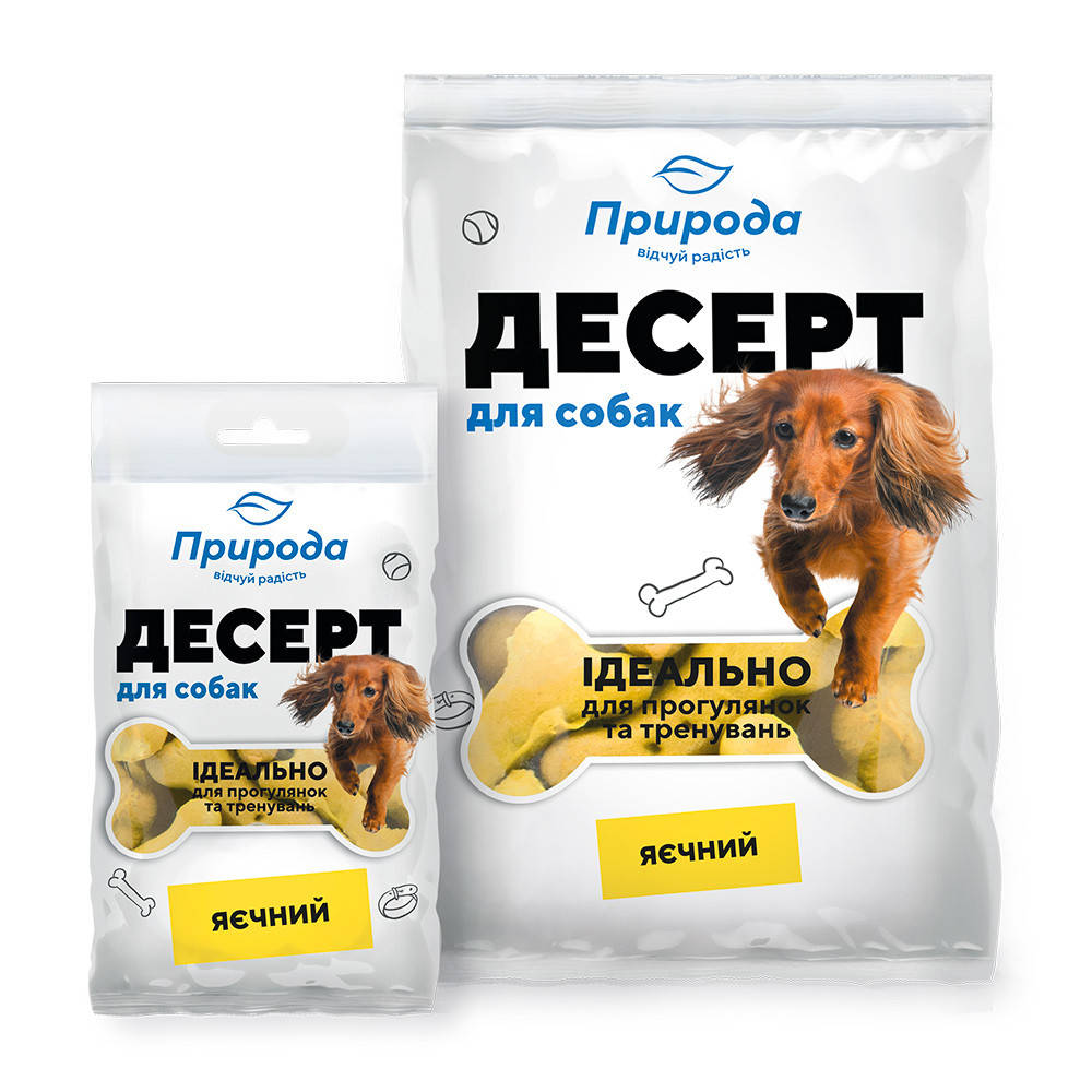 

Природа Десерт яичный лакомство для собак 100г