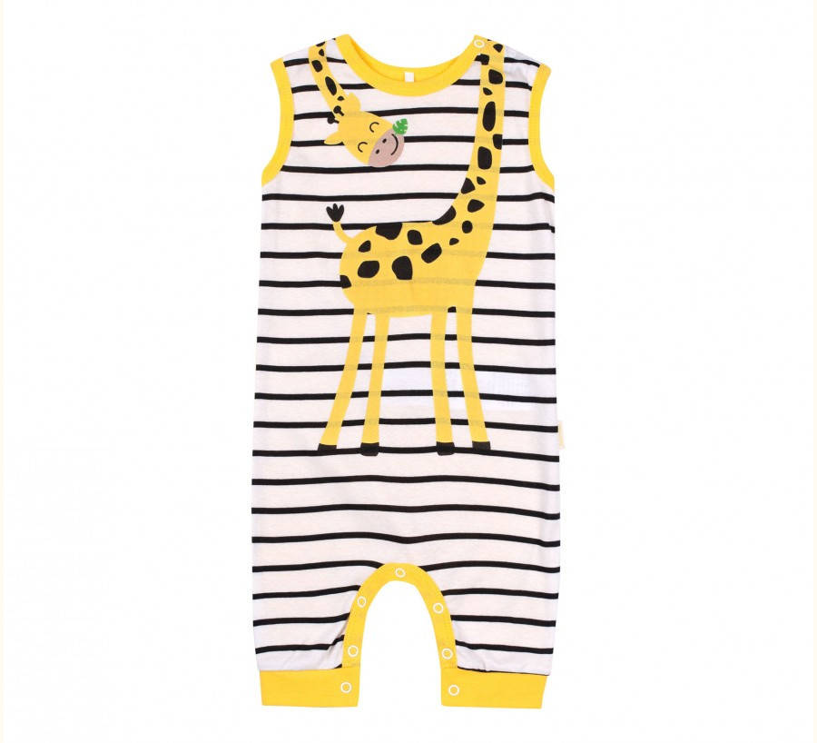 

ПК 169 Напівкомбінезон рібана, р. 80 колір151 білий, жовтий, малюнок