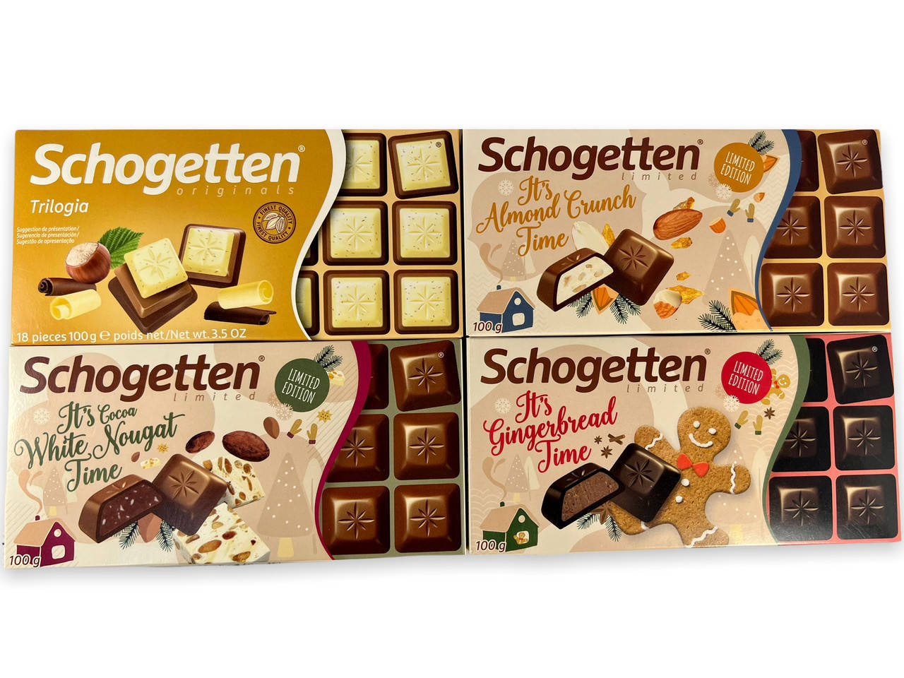 

Шоколад Schogetten (Шогеттен) 4шт х100г Германия