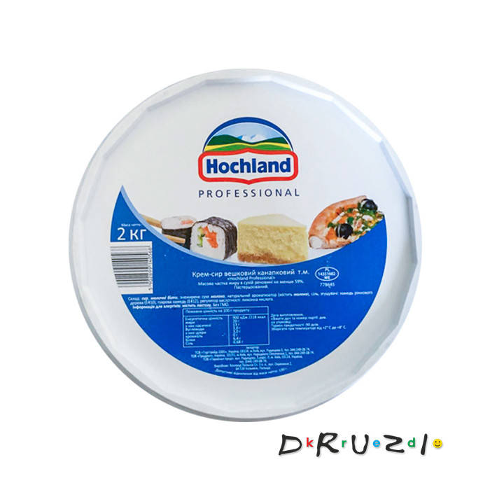 

Крем-сыр сливочный ТМ Hochland Professional 2кг (Польша)