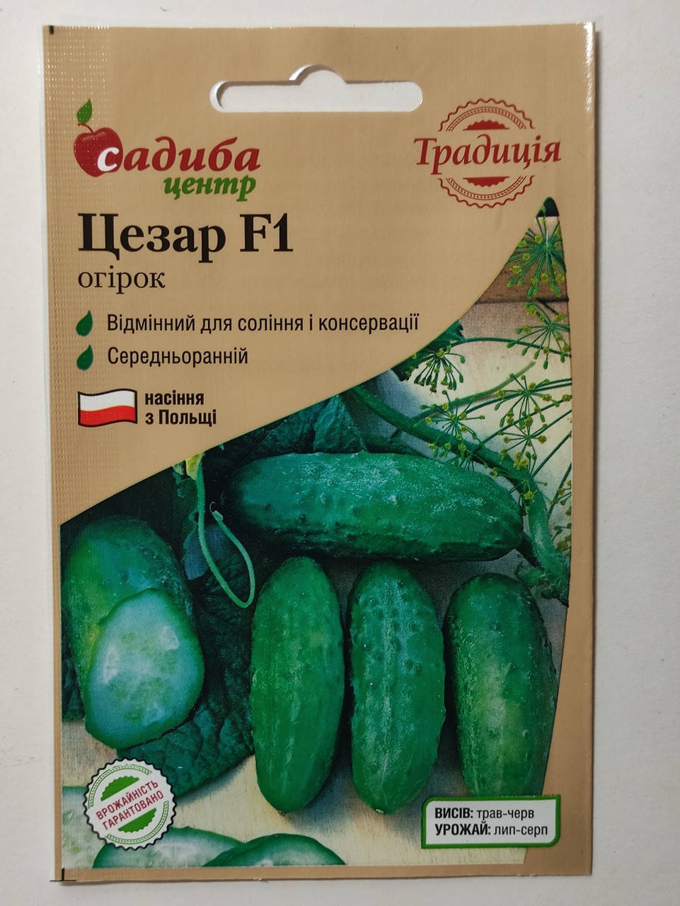 

Огірок Цезар F1, 20 шт, Садиба Центр, Польща