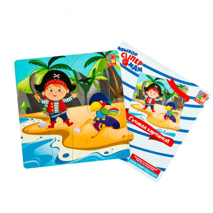 

Пазлы на магните Vladi Toys Пираты 14 элементов (VT3204-04)