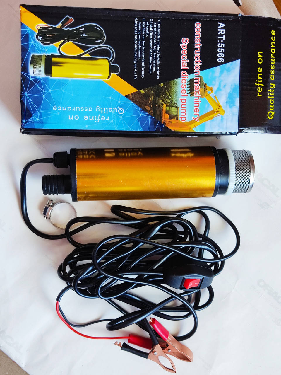 

Электро насос для перекачки Дизельного топлива 12V погружной насос 12 вольт 50мм