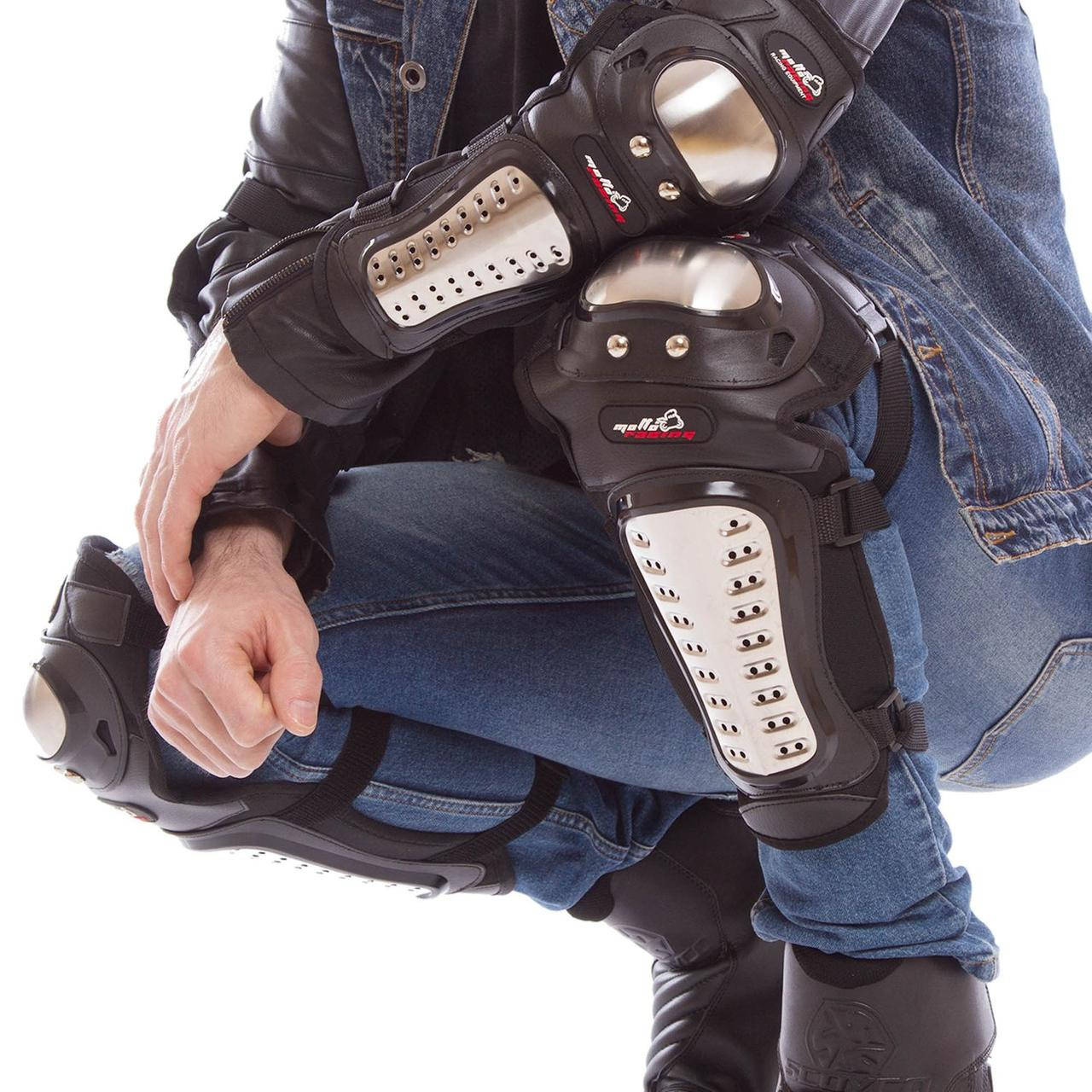 

Мотонаколенники и налокотники Pro Biker Steel