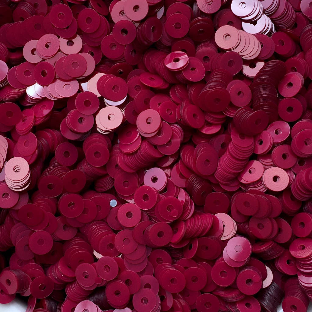 

Пайетки Турция 4 мм. Круглая плоская. Вишневый (фарфор). Упаковка 5 гр.