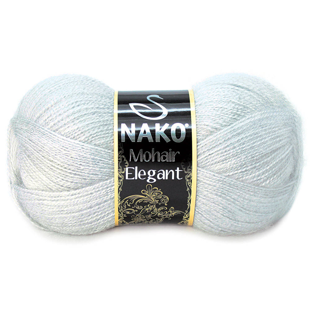 

Nako Mohair Eligant стальной серый № 2549 / Delicate 6152