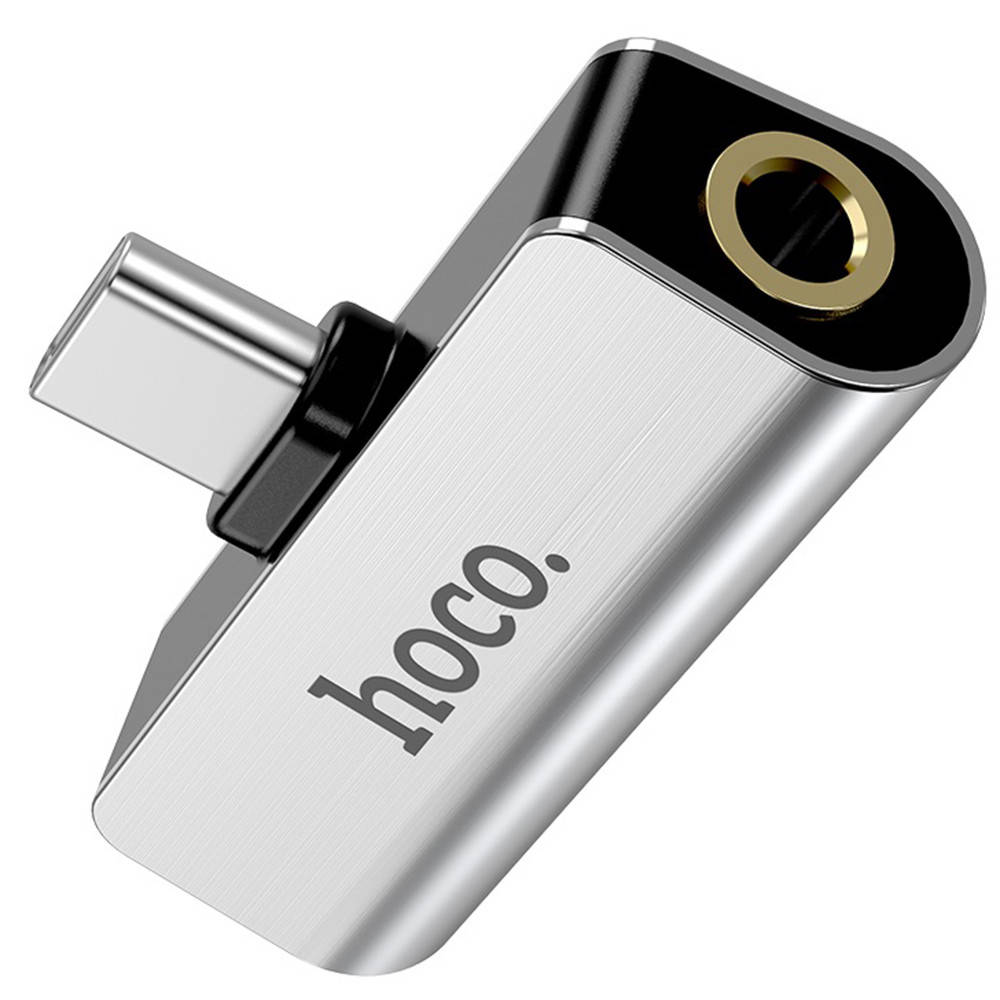 

Переходник разветвитель Hoco LS26 Type-C - AUX, Steel