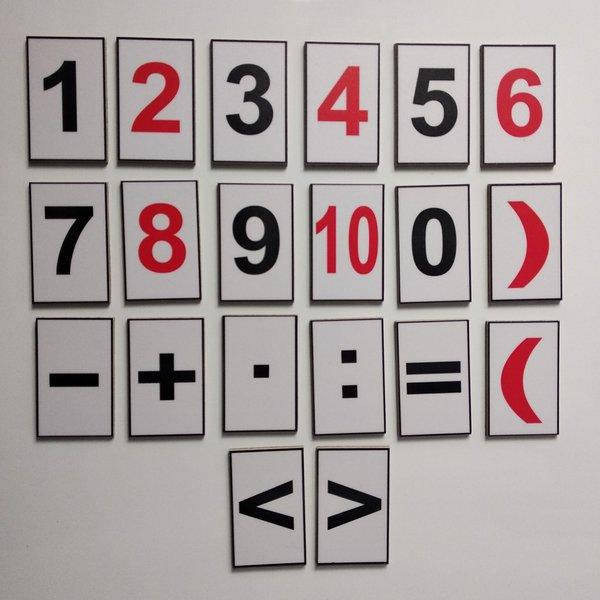 

Магнитики обучающие Цифры и знаки 8 см