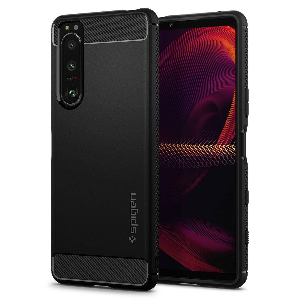

Чехол Spigen для Sony Xperia 5 III - Rugged Armor, Matte Black (ACS03128)