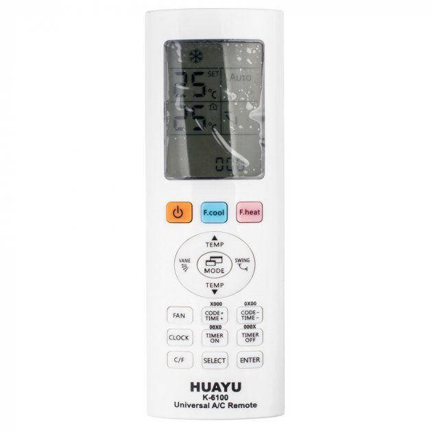 

Универсальный пульт для кондиционера HUAYU K-6100 (4000 кодов)