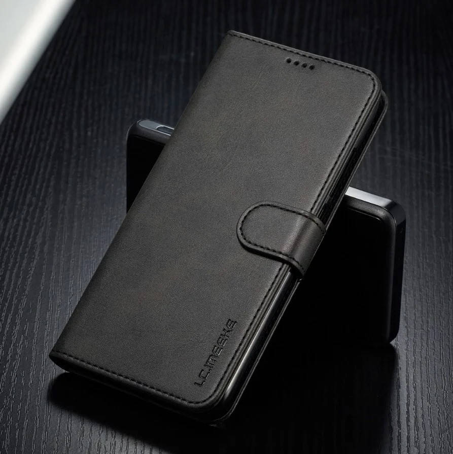 

Кожаный чехол книжка IMEEKE для Xiaomi Mi A2 Lite / Redmi 6 Pro с визитницей (Разные цвета) Черный