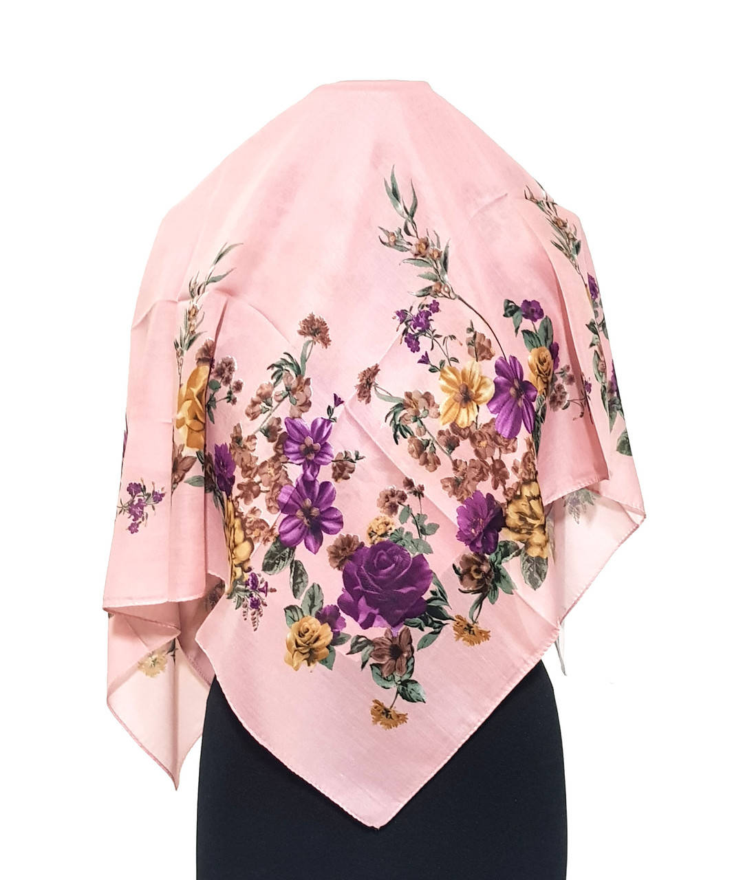 

Платок женский батистовый летний весенний тонкий легкий Паулина, Персиковый