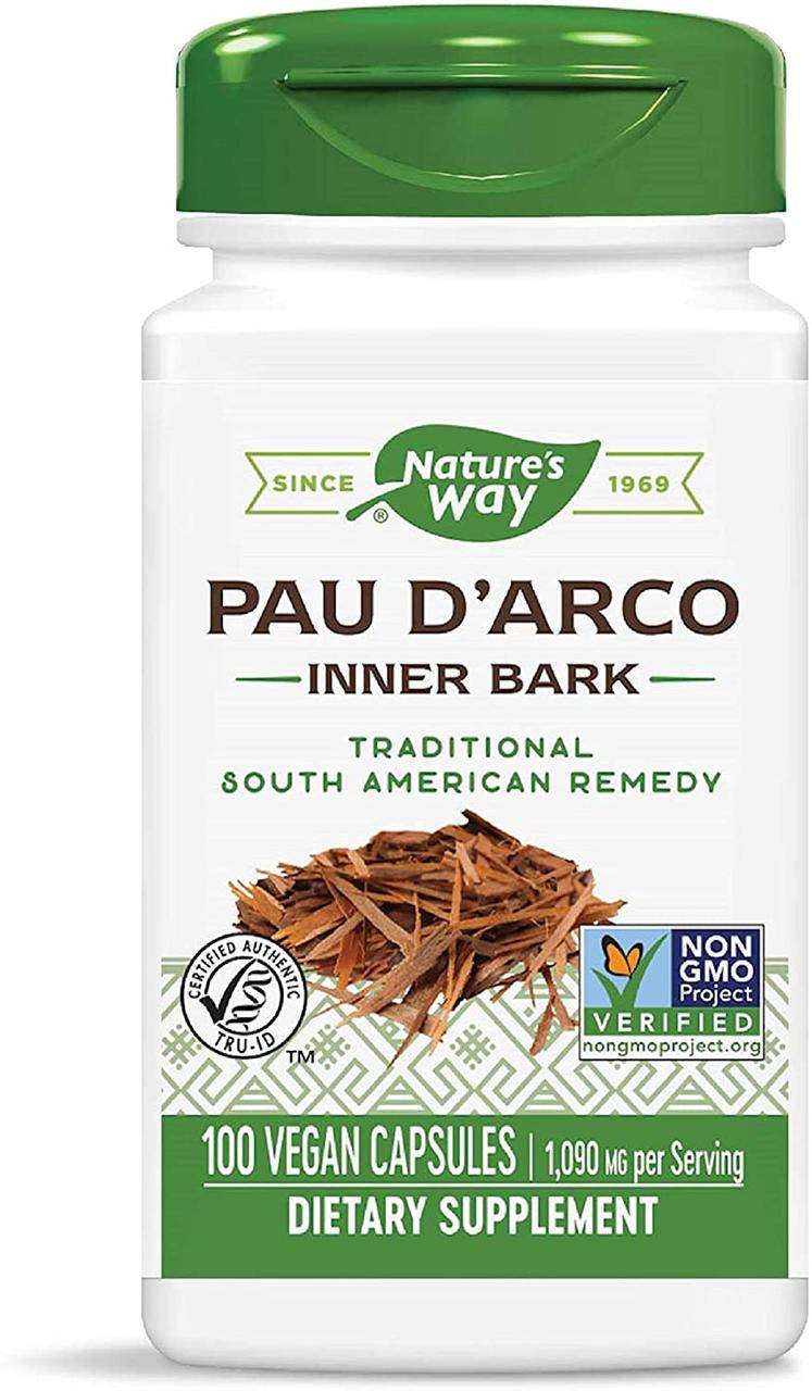 

Пау де арко кора муравьиного дерева Nature's Way Pau D'Arco 1090mg 100 капсул