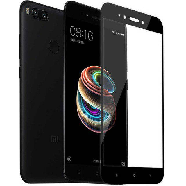 

Защитное стекло для Xiaomi Mi A1 Mi 5x на весь экран 5д стекло на телефон сяоми ми а1 5х черное NFD, Черный