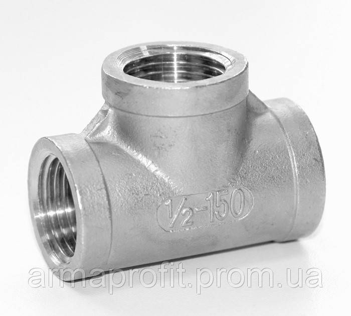 

Тройник резьбовой нержавеющий вн/вн/вн G'' AISI304 Ду20