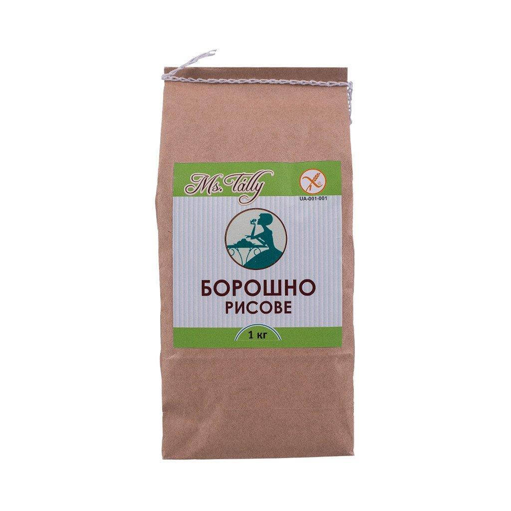 

Борошно рисове безглютенове 1кг Ms.Tally
