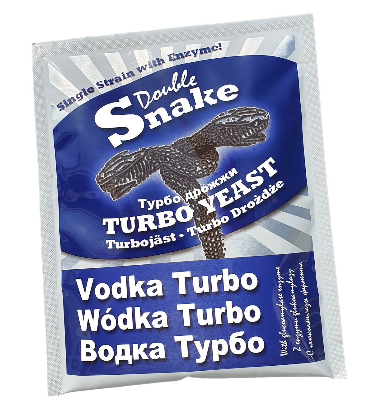

Сухие дрожжи Double Snake Vodka Turbo
