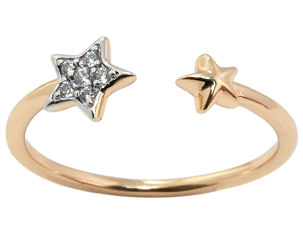 

Кольцо Xuping Позолота 18K + Родий "Звезды" р.16-17,18-19