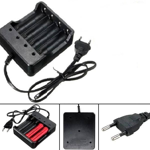 

Четырехканальное зарядное устройство для аккумуляторов 18650 на 4 слота