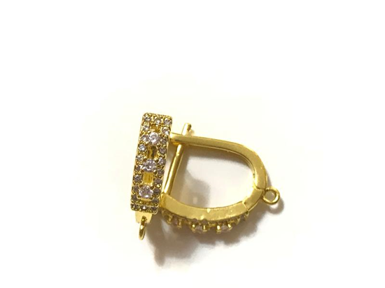 

Швенза с фианитами цвет лимонное золото(гипоаллергенный сплав)