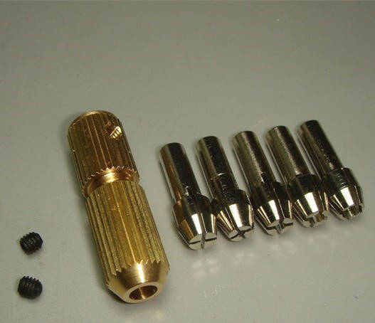 

Мини цанговый патрон на вал 2.3мм + 5 цанг 0.0-3,2 гравер цанга дрель