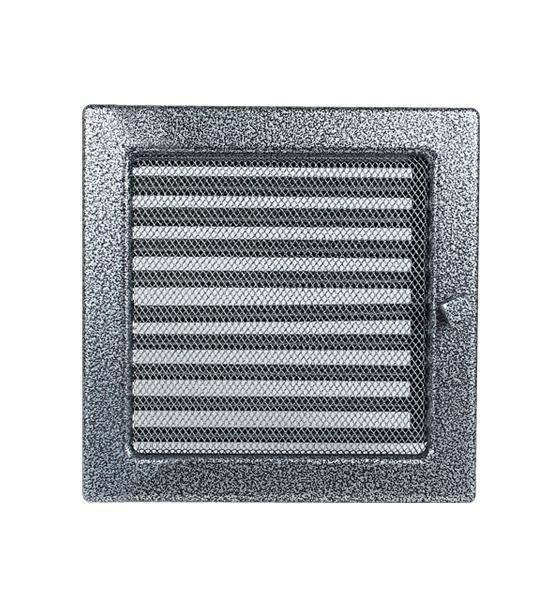 

Решетка каминная антик серебро 22х22см с жалюзи (посадочный 20х20)