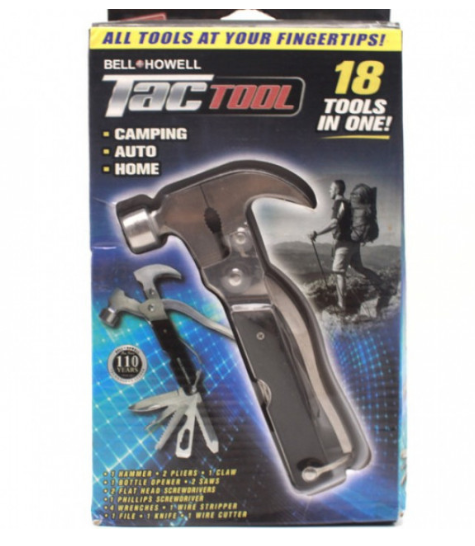 

Мультитул с молотком Multi hammer 18 в 1 (WJ-01), Серый