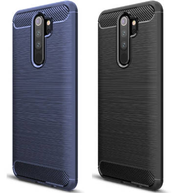 

Бампер для Xiaomi Redmi Note 8 Pro Carbon ( Сяоми Редми Нот 8 Про ), Синий