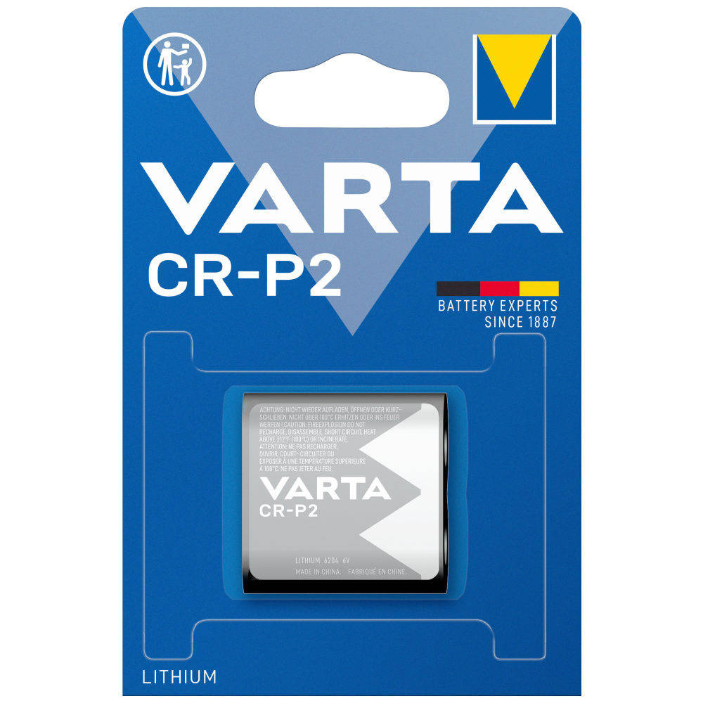 

Батарейка VARTA Lithium Cell 6V CR-P2 (6204, 301401)